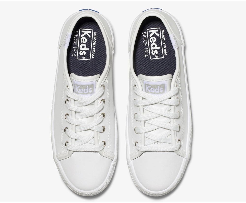 Zapatillas Keds Niños Blancas - Kickstart - 297-LMOVYQ